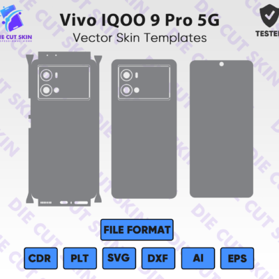 Vivo IQOO 9 Pro 5G Skin Template Vector