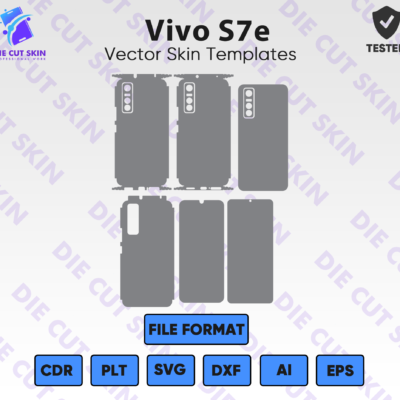 VIVO S7e Skin Template Vector