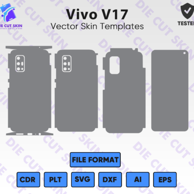 VIVO V17 Skin Template Vector