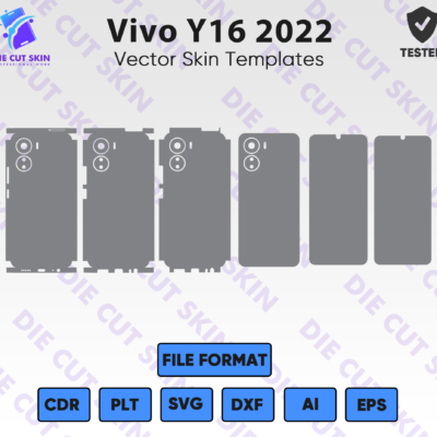 Vivo Y16 2022 Skin Template Vector