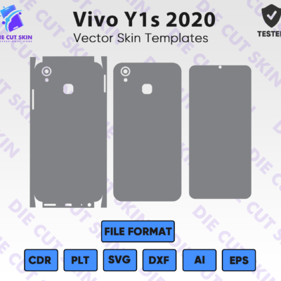Vivo Y1S 2020 Skin Template Vector