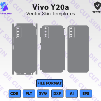 Vivo Y20A (New) Skin Template Vector