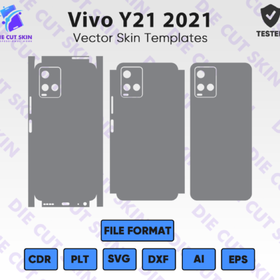 Vivo Y21 2021 Skin Template Vector