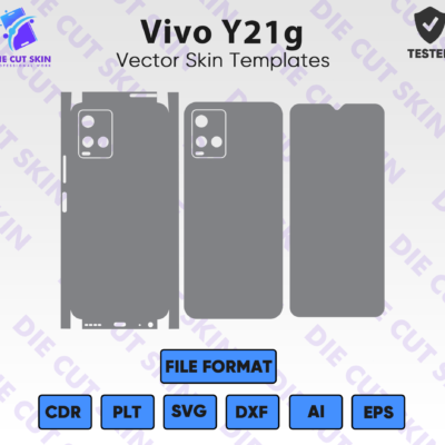 Vivo Y21G Skin Template Vector
