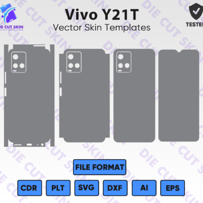 Vivo Y21T Skin Template Vector