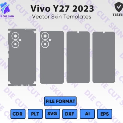 Vivo Y27 2023 Skin Template Vector