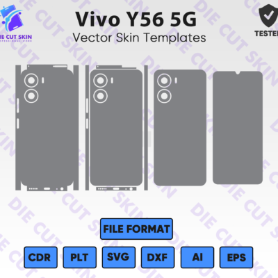 Vivo Y56 5G Skin Template Vector