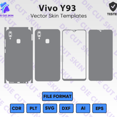 Vivo Y93 Skin Template Vector