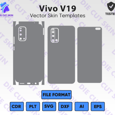 VIVO V19 Skin Template Vector