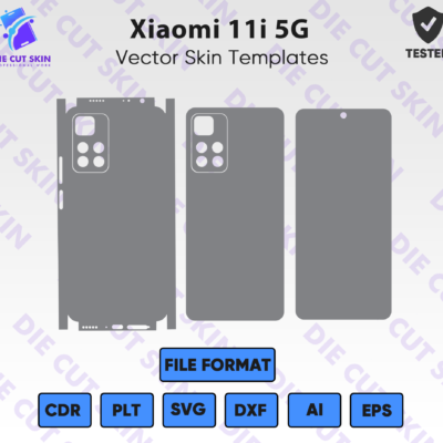 Xiaomi 11i 5G Skin Template Vector