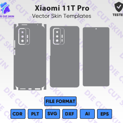 Xiaomi 11T Pro Skin Template Vector