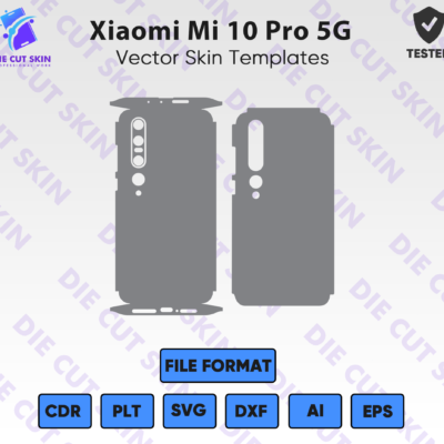 Xiaomi Mi 10 Pro 5G Skin Template Vector