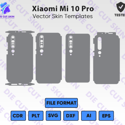 Xiaomi Mi 10 Pro Skin Template Vector
