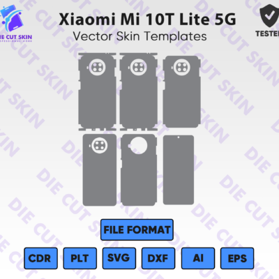 Xiaomi Mi 10T Lite 5G Skin Template Vector