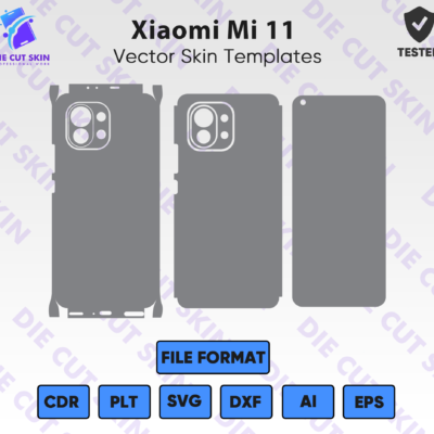 Xiaomi Mi 11 Skin Template Vector
