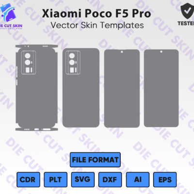 Xiaomi Poco F5 Pro Skin Template Vector