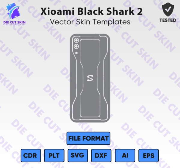 Xiaomi Black Shark 2 Skin Template Vector