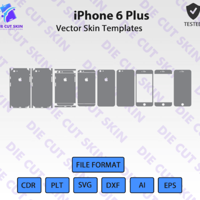 iPhone 6 Plus Skin Template Vector