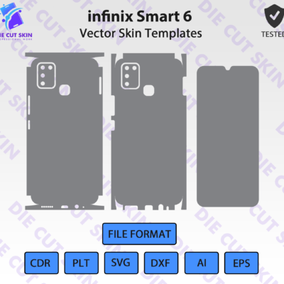 Infinix Smart 6 Skin Vector Template