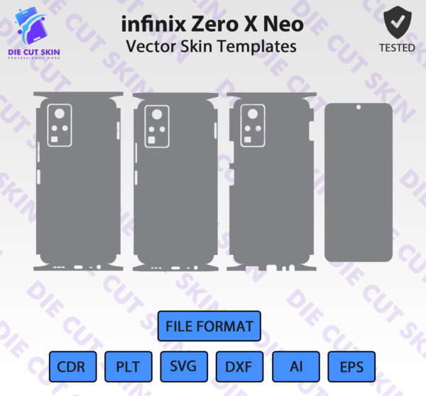 Infinix Zero X Neo Skin Vector Template