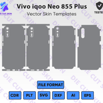 Vivo iqoo Neo 855 Plus Skin Template Vector