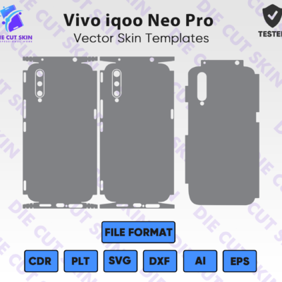 Vivo iqoo Neo Pro Skin Template Vector
