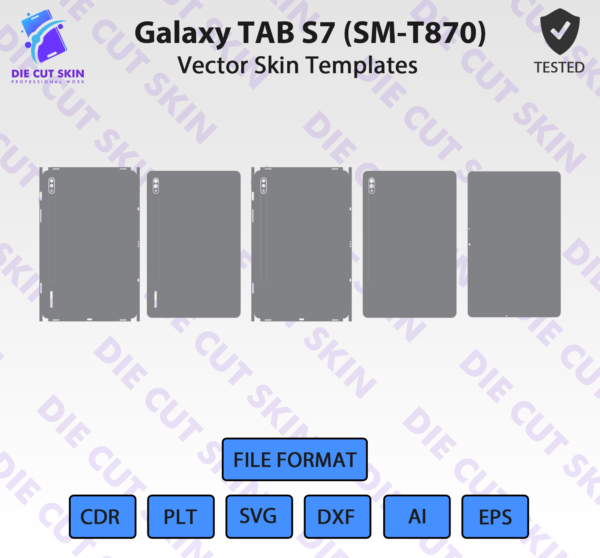 Galaxy TAB S7 SM T870 Die Cut Skin