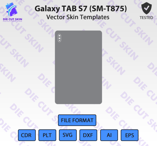 Galaxy TAB S7 SM T875 Die Cut Skin