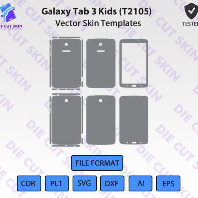Samsung Galaxy Tab 3 Kids (T2105) Skin Template Vector