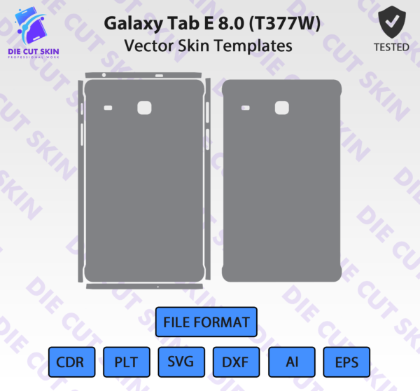 Galaxy Tab E 8.0 T377W Die Cut Skin