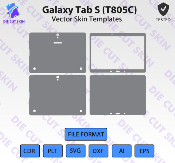 Galaxy Tab S T805C Die Cut Skin