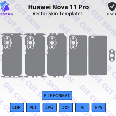 Huawei Nova 11 Pro Skin Template Vector