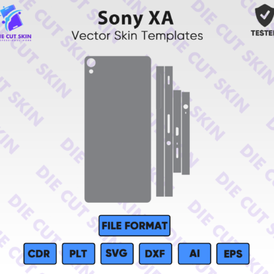 Sony XA Skin Template Vector