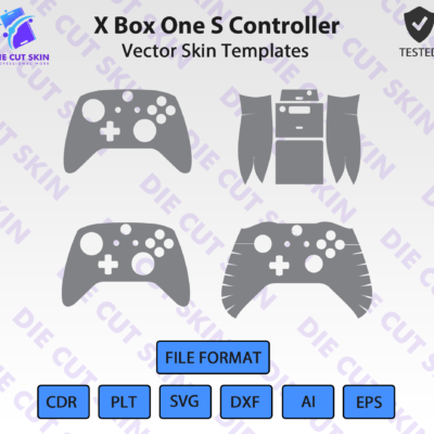 X Box One S Controller Skin Template Vector