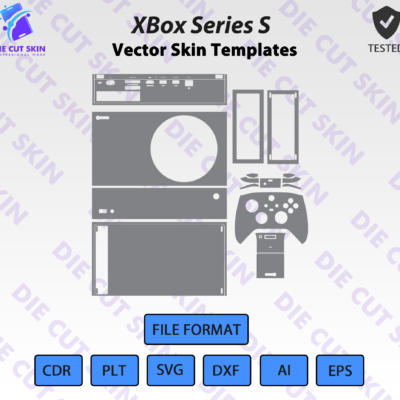 XBox Series S Skin Template Vector