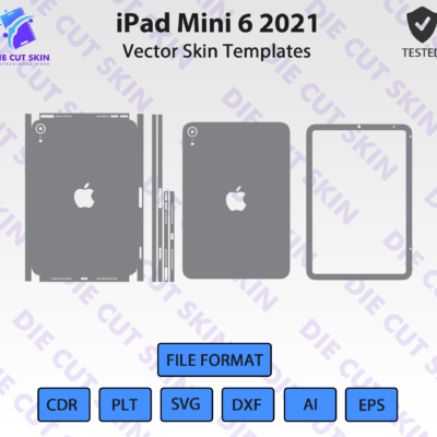 iPad Mini 6 2021 Skin Template Vector
