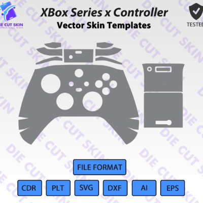 Xbox Series X Controller Skin Template Vector