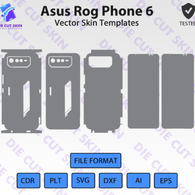 Asus Rog Phone 6 Skin Template Vector