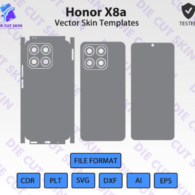 Honor X8a Skin Template Vector