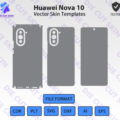 Huawei Nova 10 Skin Template Vector