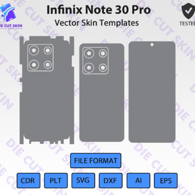 Infinix Note 30 Pro Skin Template Vector