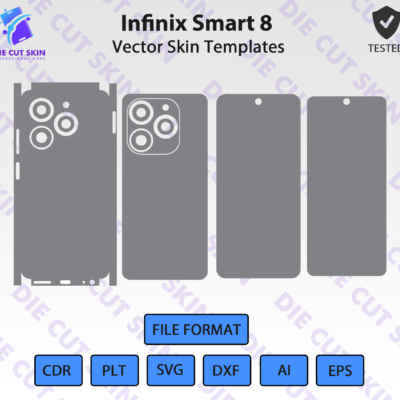 Infinix Smart 8 Skin Template Vector