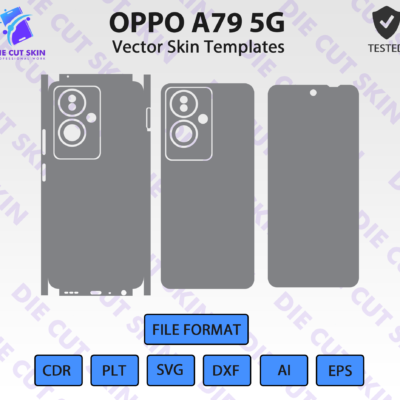 OPPO A79 5G Skin Template Vector