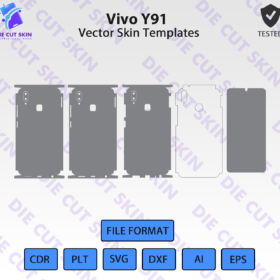 Vivo Y91 Skin Template Vector