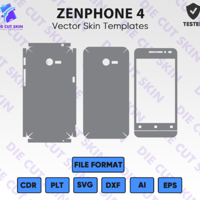 ZENPHONE 4 Skin Template Vector