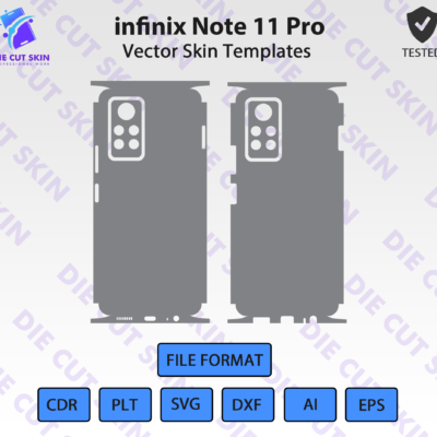 infinix Note 11 Pro Skin Template Vector