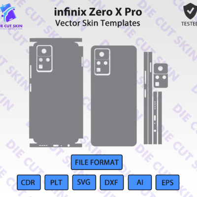 infinix Zero X Pro Skin Template Vector