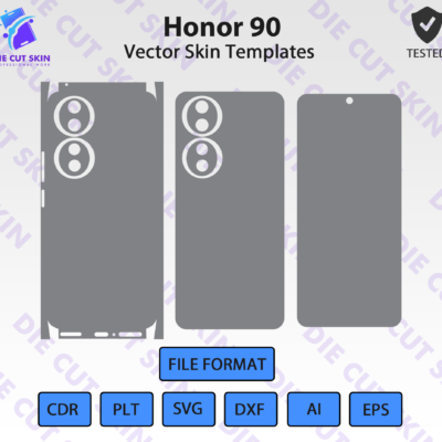 Honor 90 Skin Template Vector