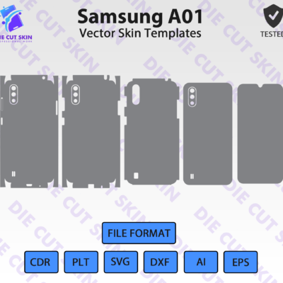 Samsung A01 Skin Template Vector