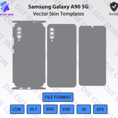 Samsung Galaxy A90 5G Skin Template Vector